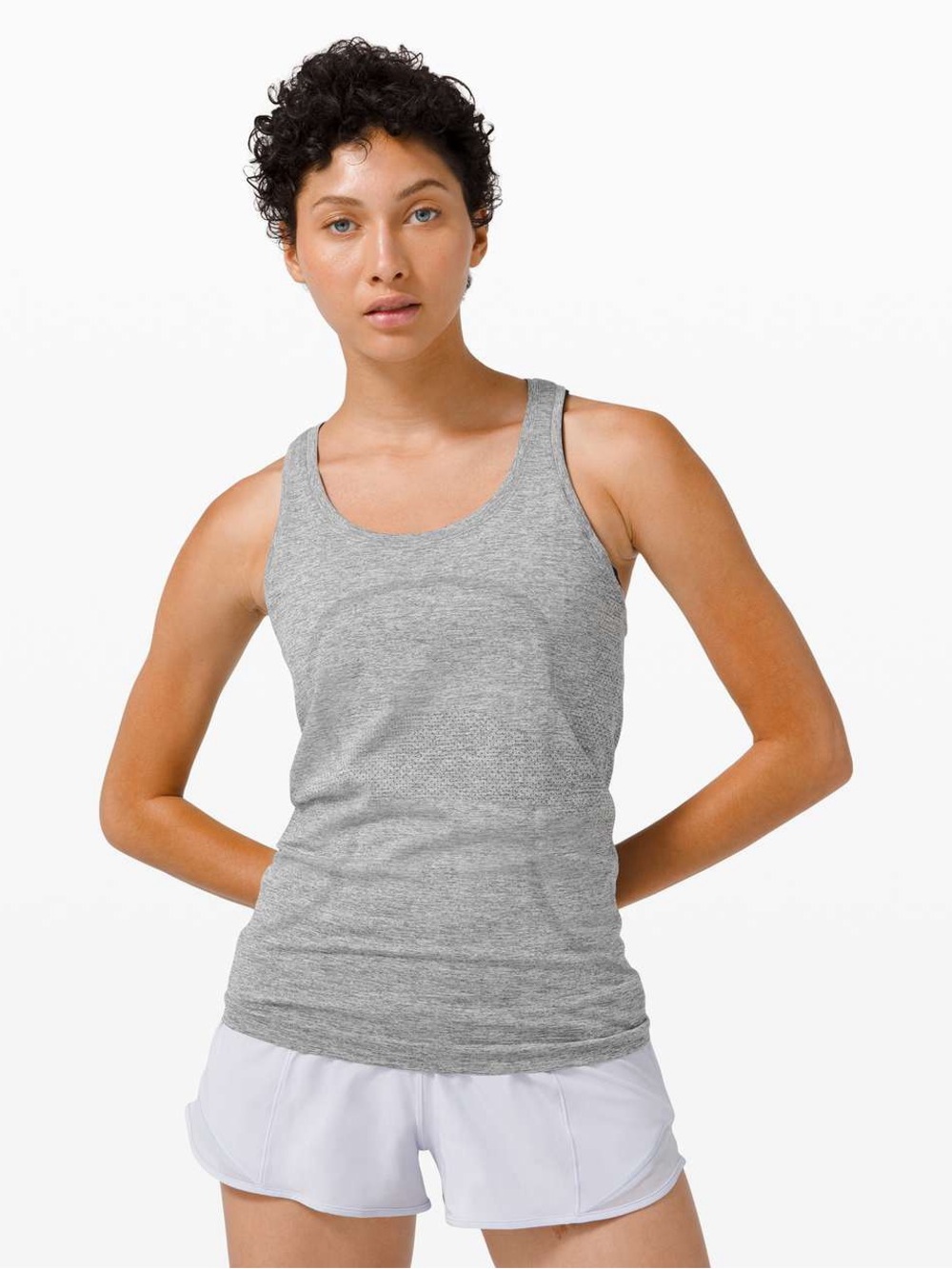 Lululemon Swiftly Tech Racerback 2.0 in Slate / White - Size 6